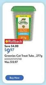Greenies Cat Treat Tubs, 277g