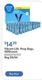 Vibrant Life Poop Bags, 1000 count