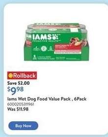 Iams Wet Dog Food Value Pack, 6 Pack