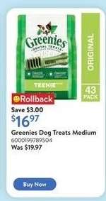 Greenies Dog Treats Medium