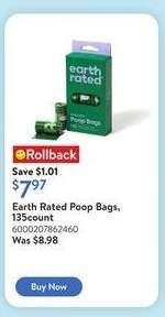 Earth Rated Poop Bags, 135 count