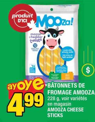 BÂTONNETS DE FROMAGE AMOOZA