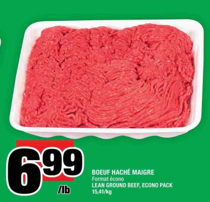BŒUF HACHÉ MAIGRE
