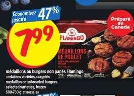 Flamingo Médaillons ou Burgers