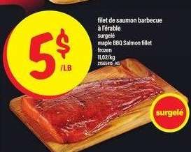 filet de saumon barbecue à l'érable