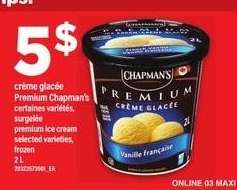 CHAPMAN'S Premium Ice Cream