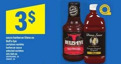 sauce barbecue Diana ou Bull's-Eye
