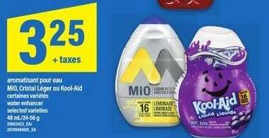 MiO, Cristal Léger ou Kool-Aid