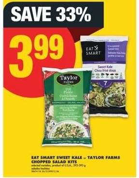 EAT SMART SWEET KALE & TAYLOR FARMS CHOPPED SALAD KITS