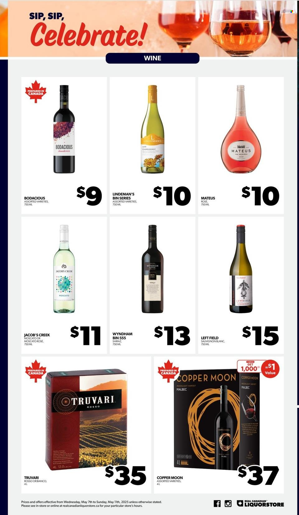 Real Canadian Liquorstore flyer  - May 07, 2025 - May 11, 2025.