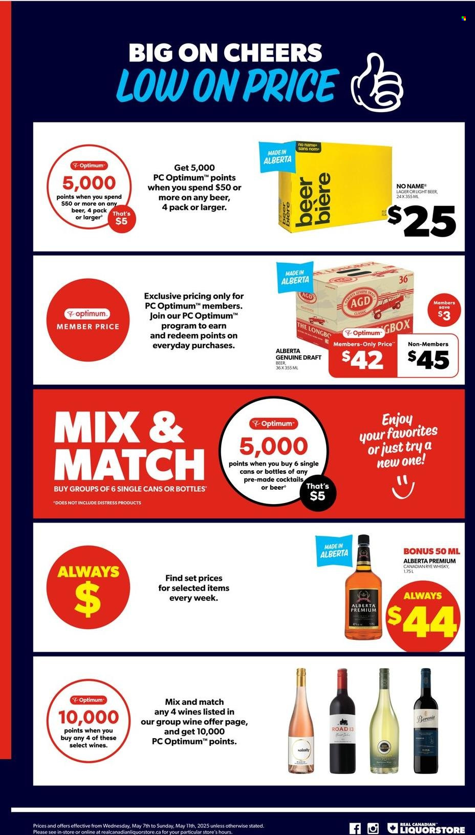 Real Canadian Liquorstore flyer  - May 07, 2025 - May 11, 2025.