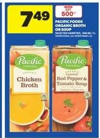 Pacific Foods Organic Broth or Soup