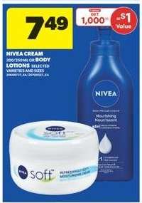 Nivea Cream or Body Lotion