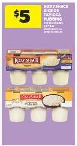 Kozy Shack Rice or Tapioca Pudding