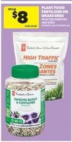 Plant Food Fertilizer or Grass Seed