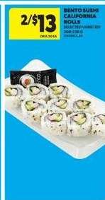 Bento Sushi California Rolls