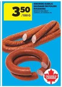 Sikorski Garlic Sausage or Polish Kolbassa