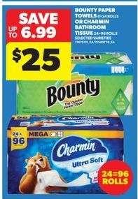 Bounty Paper Towels or Charmin Bathroom Tissue