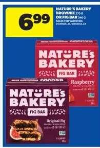 Nature's Bakery Brownie or Fig Bar