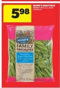MANN'S SNAP PEAS