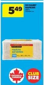 No Name Napkins