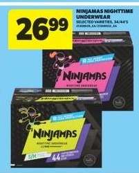 NINJAMAS NIGHTTIME UNDERWEAR