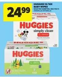 Huggies 15/16X Baby Wipes