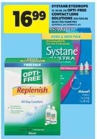 Systane Eyedrops & Opti-Free Contact Lens Solutions