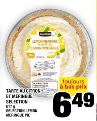 TARTE AU CITRON ET MERINGUE SELECTION