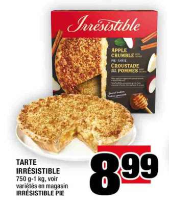 TARTE IRRÉSISTIBLE