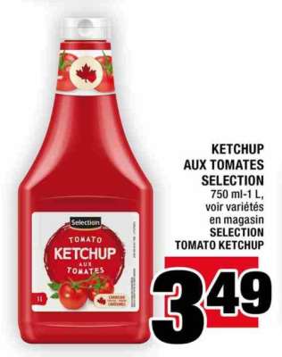 KETCHUP AUX TOMATES SELECTION