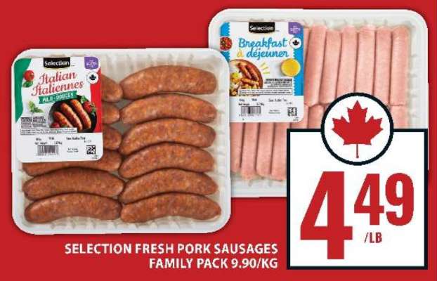 Selection Fresh Pork Sausages