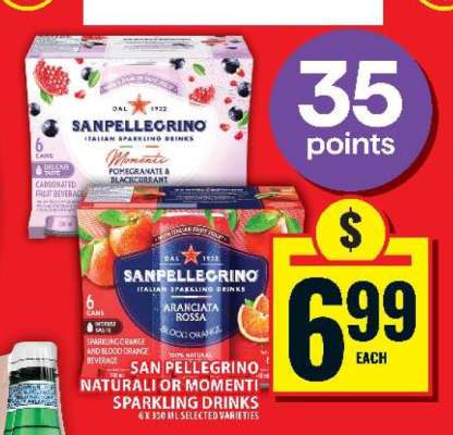 San Pellegrino Natural or Momenti Sparkling Drinks