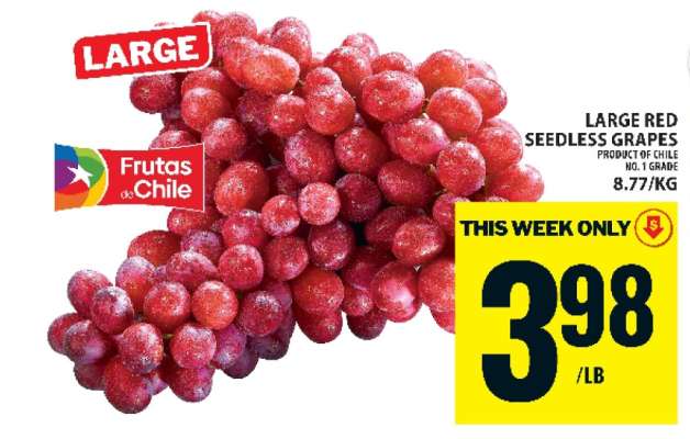 Large Red Seedless Grapes