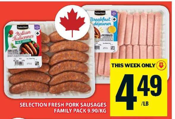 Selection Fresh Pork Sausages