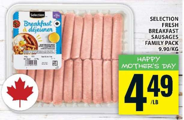 Selection Fresh Breakfast Sausages Family Pack