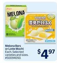 Melona Bars or Lotte Mochi