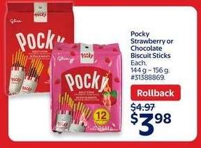 Pocky Strawberry or Chocolate Biscuit Sticks