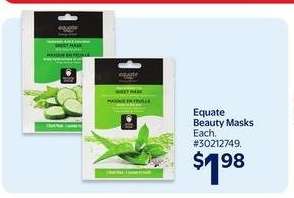 Equate Beauty Masks