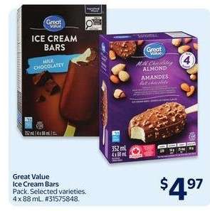 Great Value Ice Cream Bars