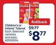 Children's or Infants' Tylenol