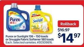 Purex or Sunlight Detergent