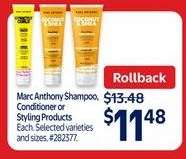 Marc Anthony Shampoo, Conditioner or Styling Products
