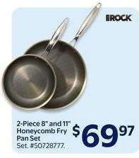 2-Piece 8" and 11" Honeycomb Fry Pan Set