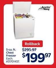 Arctic King 5-cu. ft. Chest Freezer