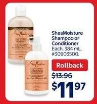 SheaMoisture Shampoo or Conditioner