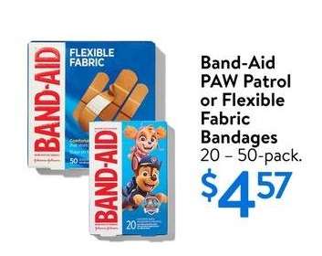 Band-Aid PAW Patrol or Flexible Fabric Bandages