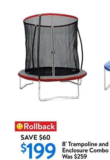 8' Trampoline and Enclosure Combo