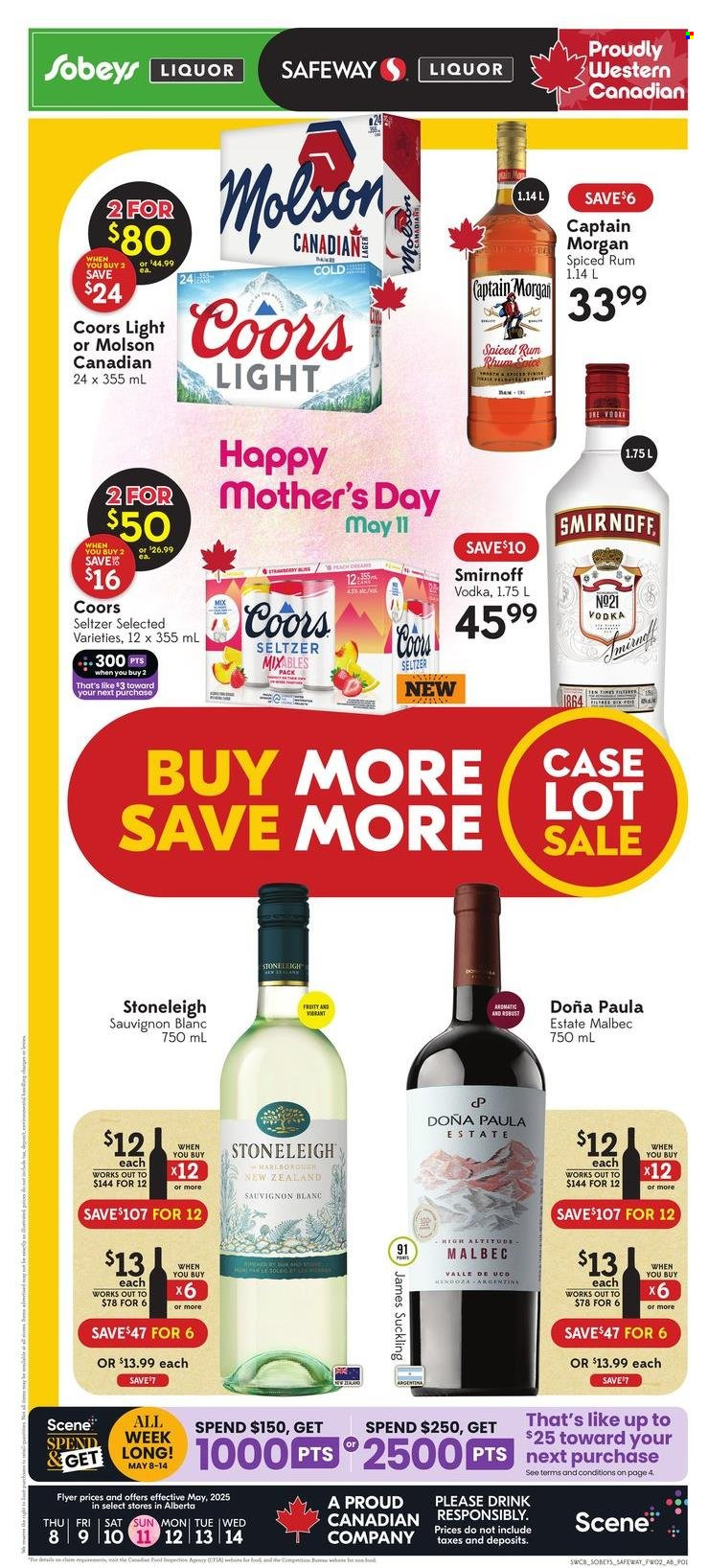 Sobeys Liquor flyer  - May 08, 2025 - May 14, 2025.