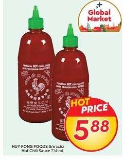 HUY FONG FOODS Sriracha Hot Chili Sauce 714 mL